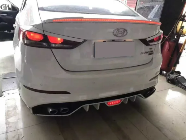 Hyundai Elantra 2014-2018 Led Spoiler Boyasız