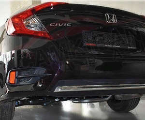 Honda Civic Fc5 2016-2020 Arka Tampon Alt Çıta Nikelaj