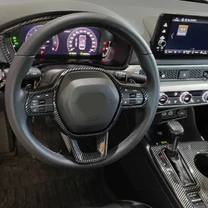 Honda 2022 Civic Kontrol Panel Kaplama Seti - Karbon